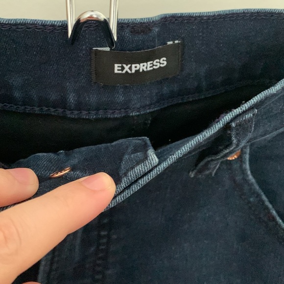 Express Dark Wash Bootcut Jeans - Picture 3 of 7